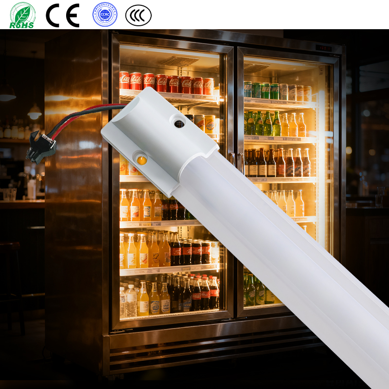 Commercial Flicker-Free Tri-Proof LED Linear Light Bar 30*12mm Customizable Freezer Lighting 75 Beam Angle CRI 80 Multi-Color