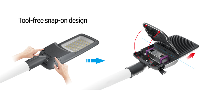 ENEC Certification High Light Efficiency IP66 Waterproof 50W 60W 80W 100W 150W 200W 240W Street Lights Outdoor