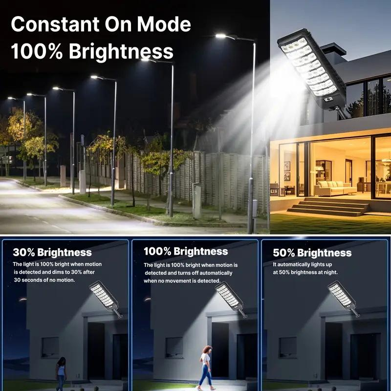 Ultra-Bright LED Solar Street Light with Wide-Angle Motion Sensor