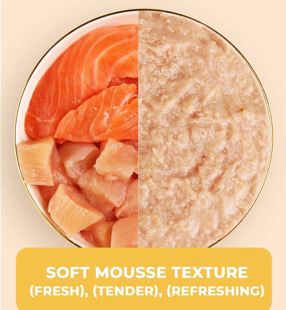 Alimento Úmido Premium para Gatos, Guloseimas Cremosas para Cães, Suprimento de Alimento para Animais de Estimação