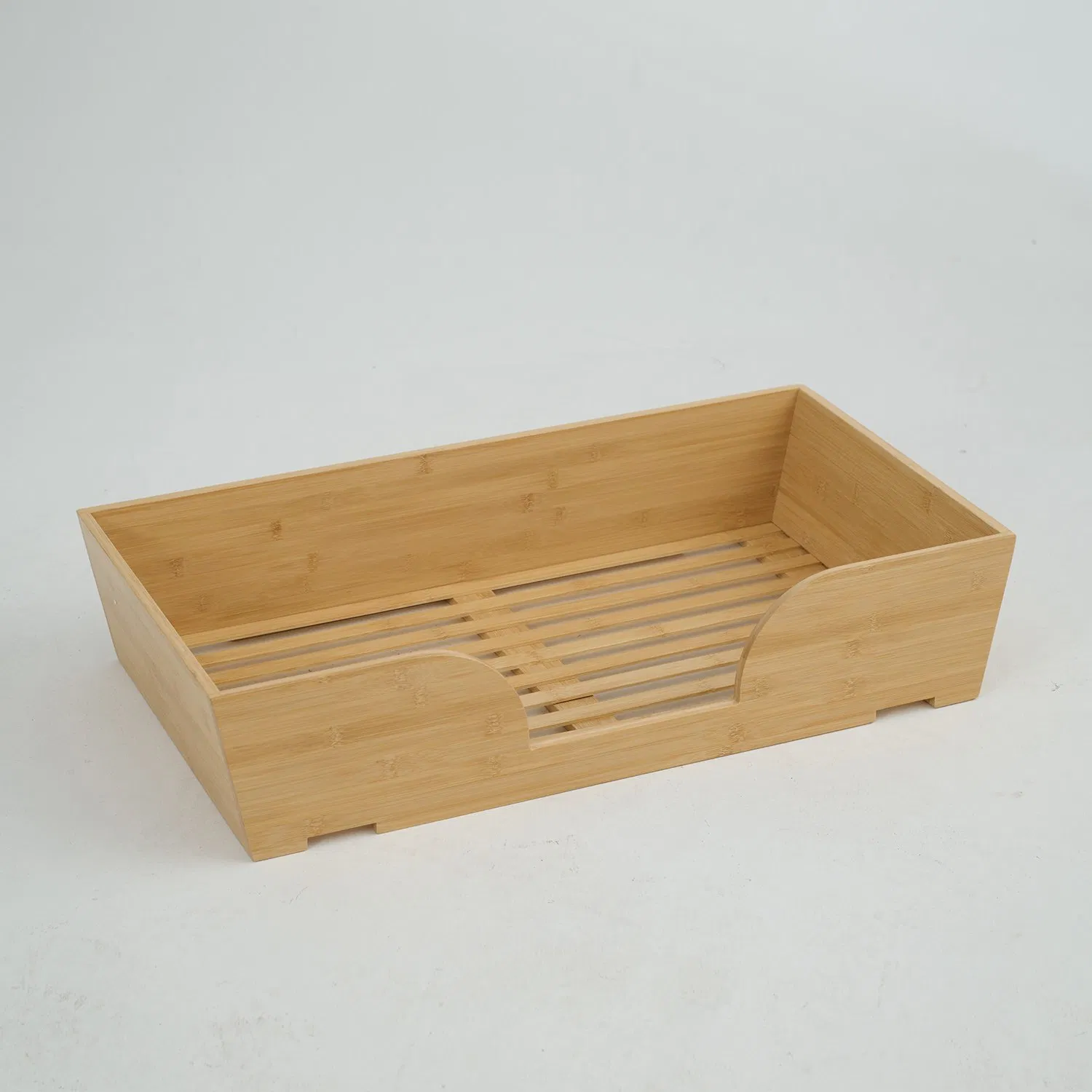 Rack de Armazenamento de Brinquedos e Acessórios para Animais de Estimação Prateleira Empilhável de Alta Qualidade em Bambu Natural para Uso Doméstico