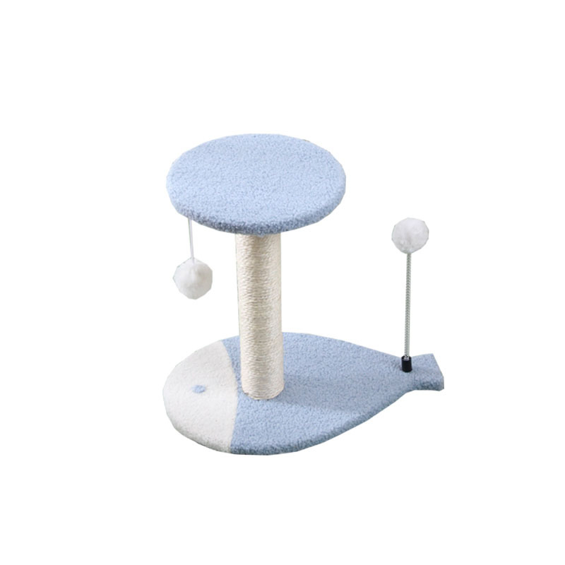 14 Poste de Arranhar para Gatos em Polegadas, Árvore para Gatos de Múltiplos Níveis, Perch para Brincar e Descansar, Atividade com Bola Pendurada