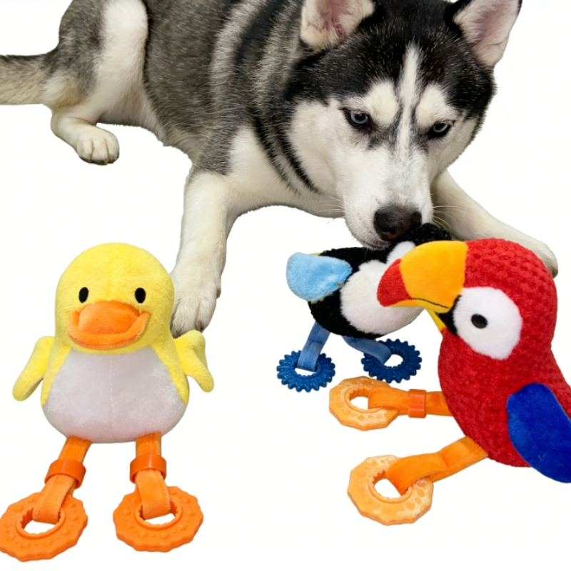 Brinquedo de Pelúcia em Forma de Pássaro TPR Ideal para Brincadeiras e Entretenimento Solo