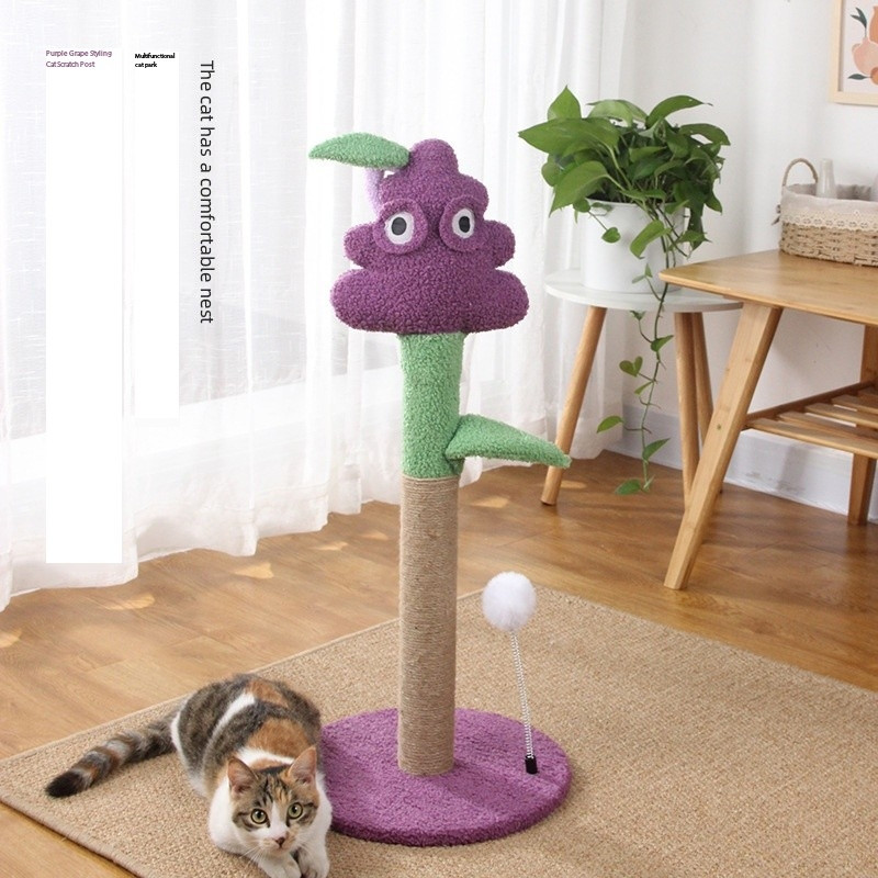 31 Poste de Arranhar para Gatos com Túnel para Gatos de Interior, Árvore de Gato de Múltiplos Níveis, Perch para Brincar e Descansar, Atividade com Bola Pendurada