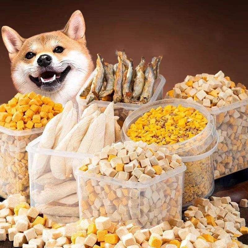 Atacado em grande quantidade OEM Ração Liofilizada para Animais de Estimação - Petiscos Naturais de Frango, Pato, Salmão e Bacalhau para Gatos e Cães, Petiscos com Alto Teor de Proteína e Baixo Teor de Gordura