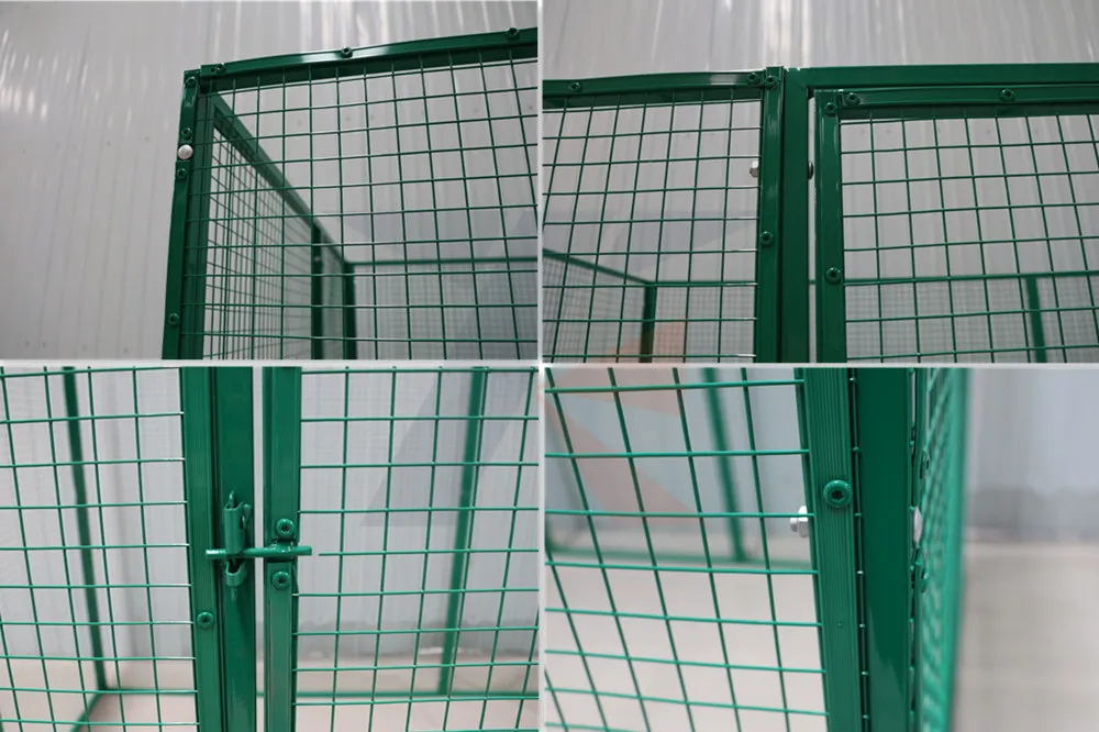 Grande Gaiola para Pássaros com Acesso Lateral, Gaiola de Ferro para Papagaio, Gaiola de Voo, Casa para Finches, Telhado Plano