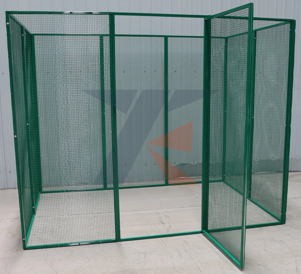 Grande Gaiola para Pássaros com Acesso Lateral, Gaiola de Ferro para Papagaio, Gaiola de Voo, Casa para Finches, Telhado Plano