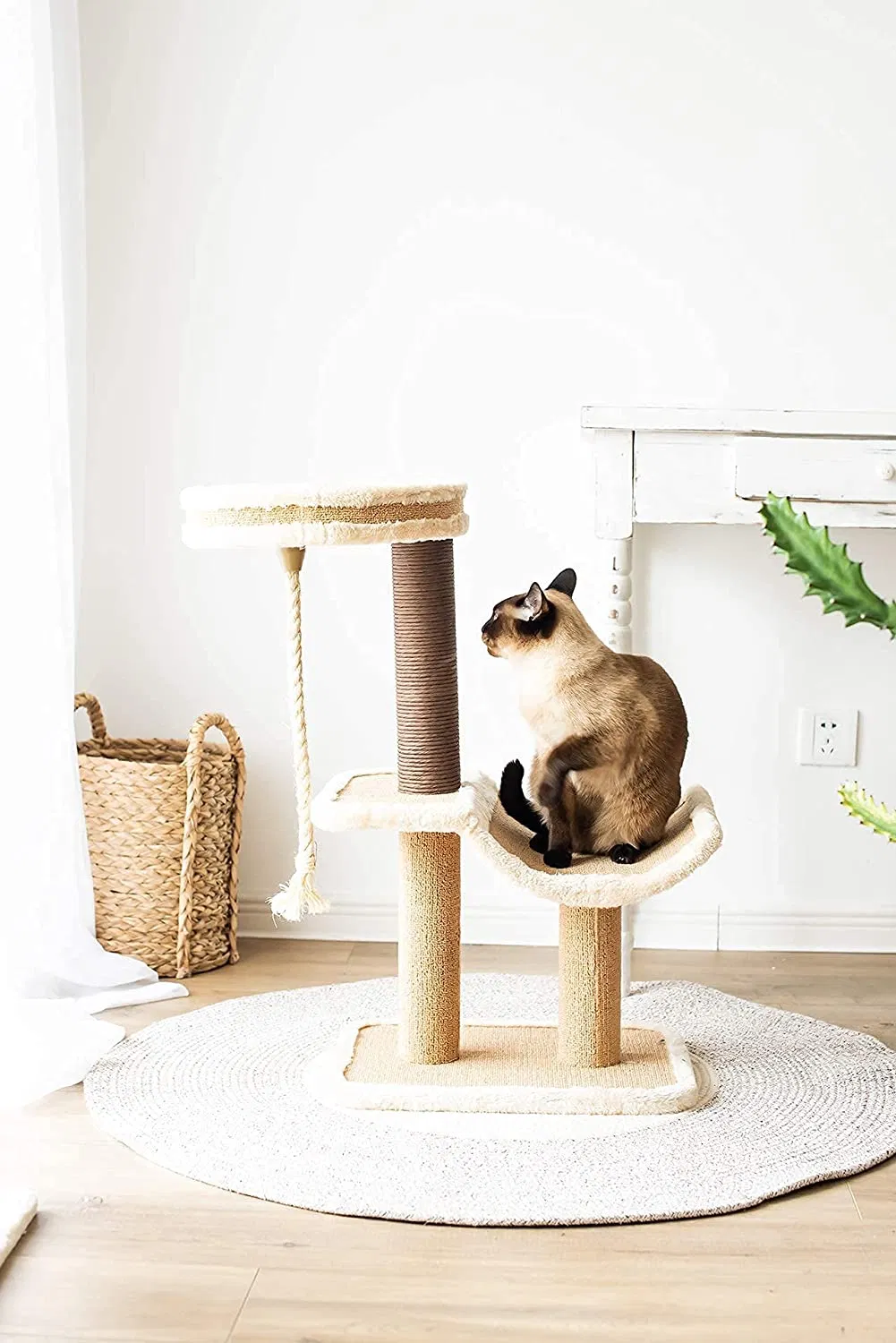 Estrutura de Árvore para Gatos, Poste de Arranhar, Vila, Plataforma de Salto, Grande Escalador para Gatos