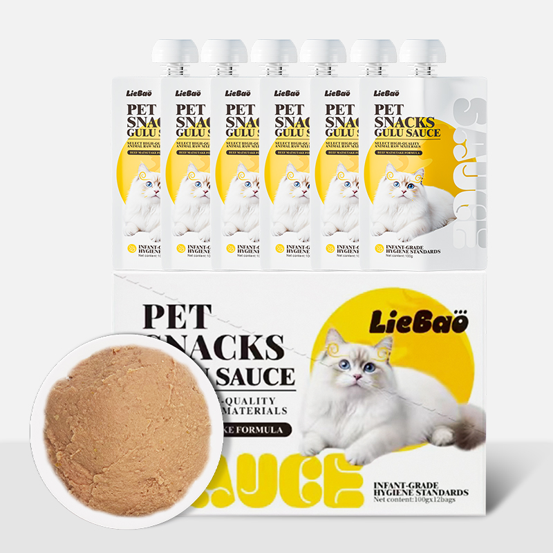 Petiscos de Proteína Natural para Cães, Alimento em Pouch para Animais de Estimação, Petisco Úmido para Gatos