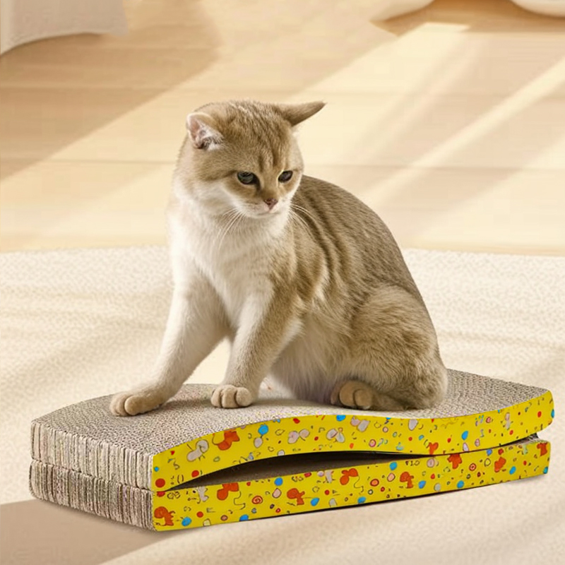 Placa de Arranhar para Gatos Atacado Resistência ao Desgaste Papel Corrugado Acessórios Personalizados Disponíveis