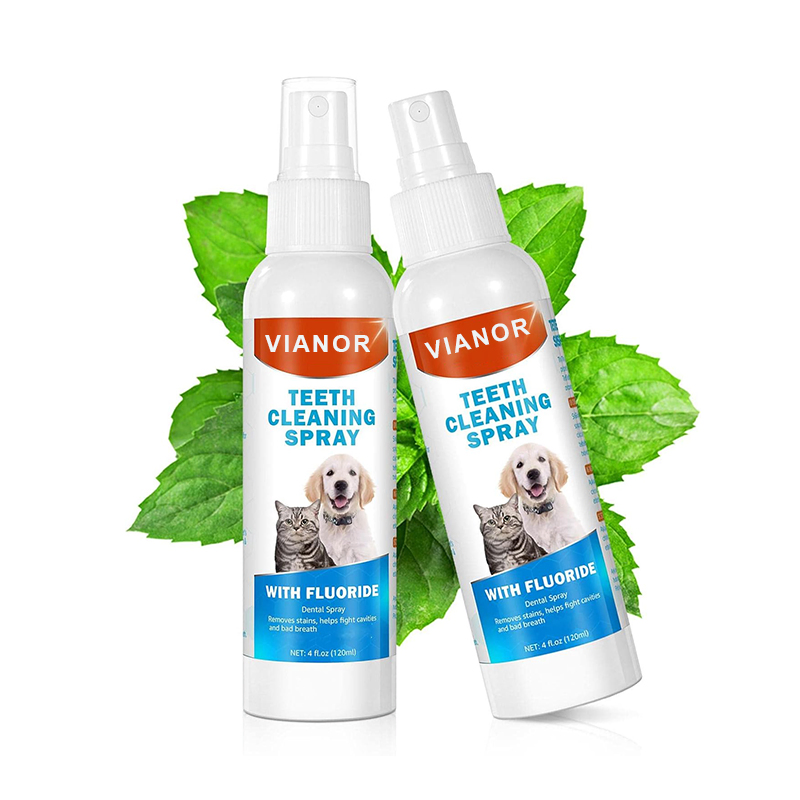 Desodorizante para Cães: Elimine o Mau Hálito e Previna Doenças Orais Spray de Limpeza Dental
