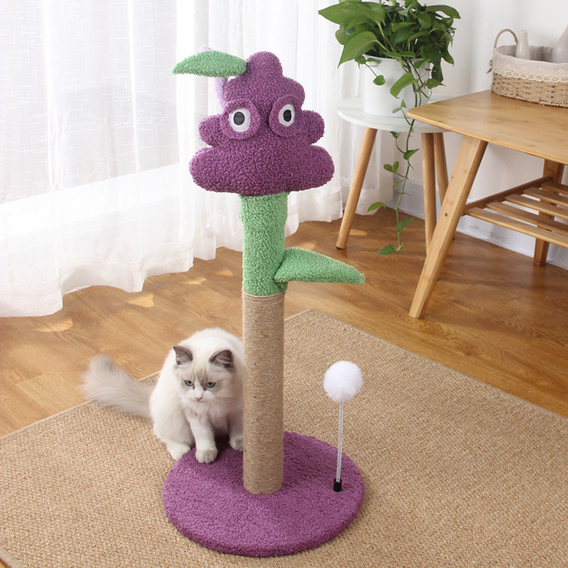 31 Poste de Arranhar para Gatos com Túnel para Gatos de Interior, Árvore de Gato de Múltiplos Níveis, Perch para Brincar e Descansar, Atividade com Bola Pendurada