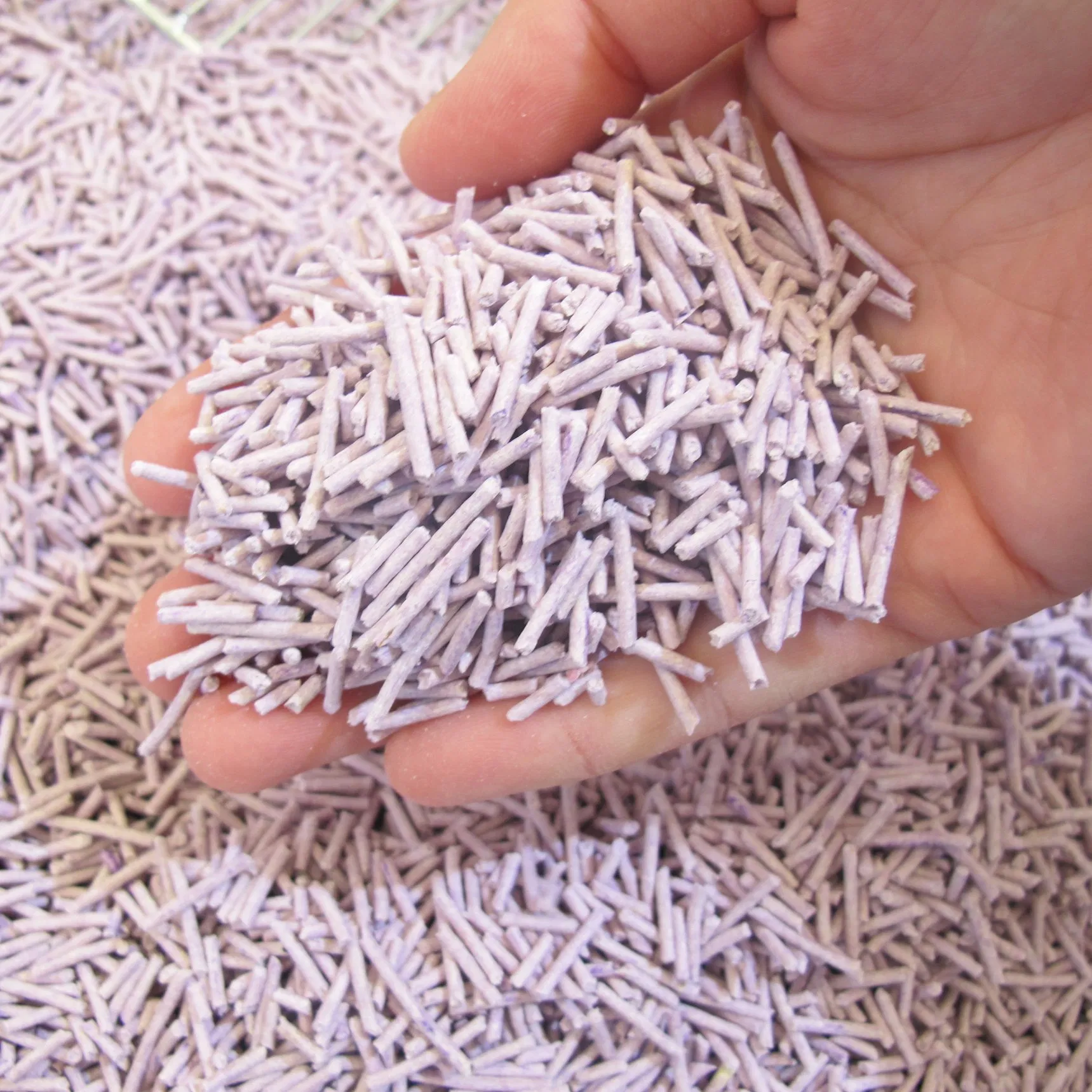 Controle de Odor de Agregação Forte Flushable Aroma Personalizado de Lavanda 1.5mm Areia para Gato Tofu Acessórios para Banheiro de Animais de Estimação