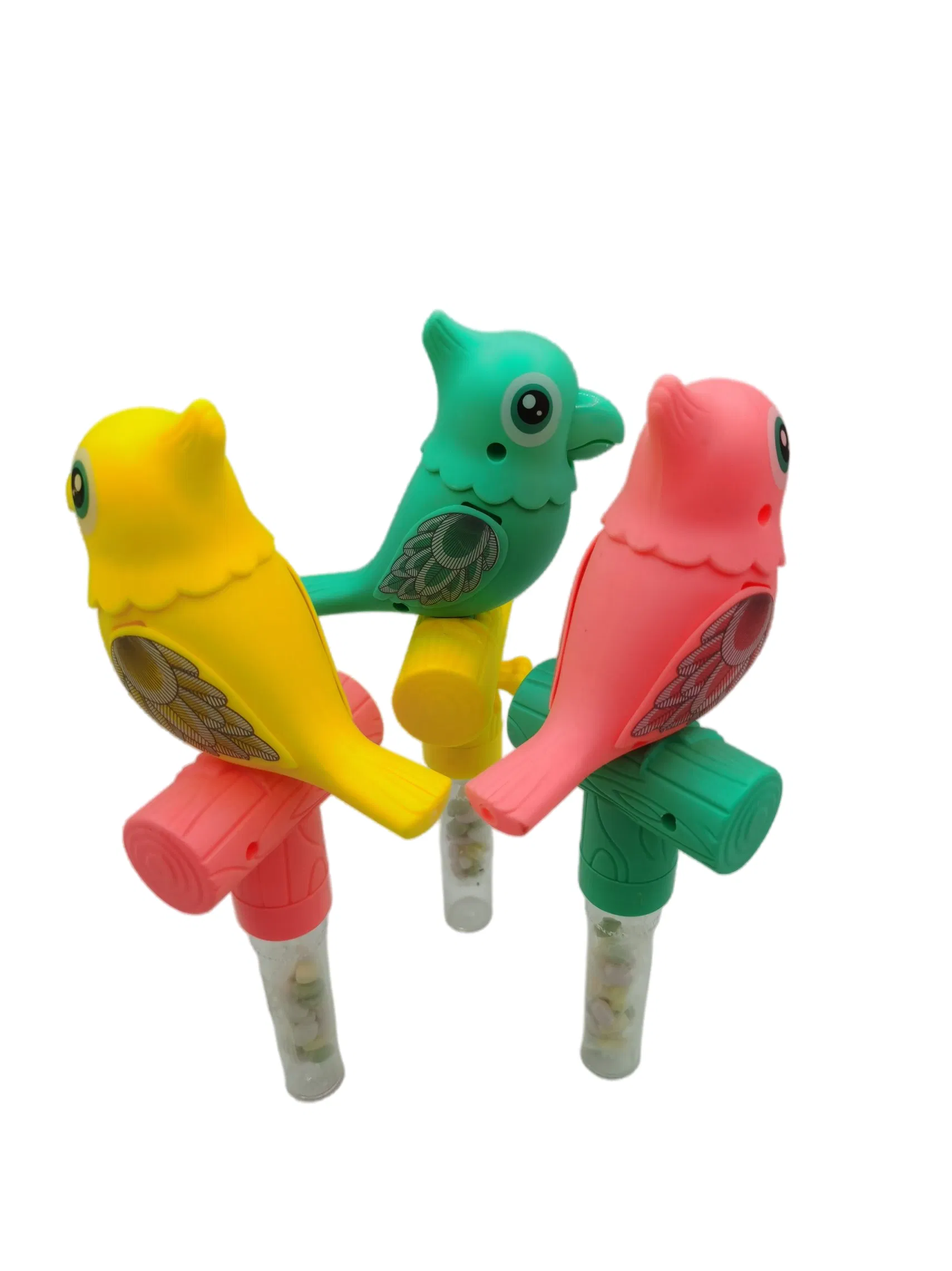 Brinquedo de Apito de Pássaro Colorido com Doces para Risadas e Hora de Brincar