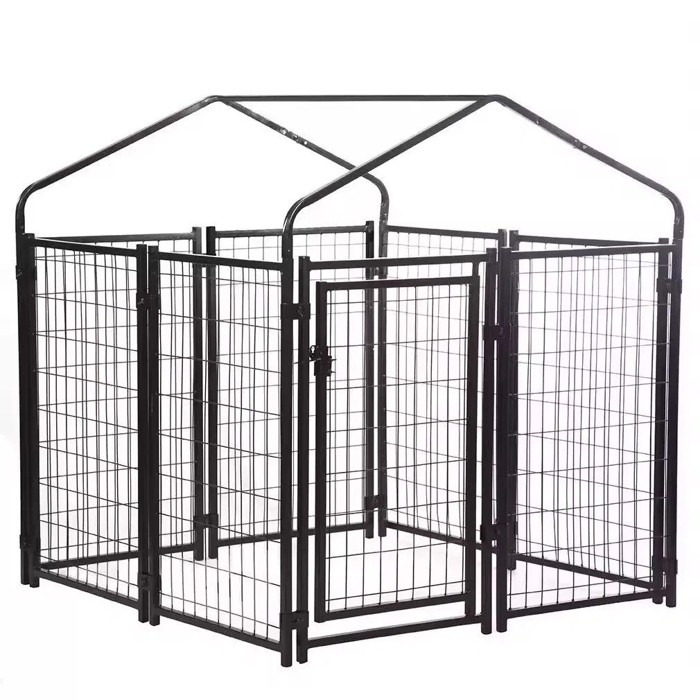 Gaiolas para cães grandes, caixas de metal amigáveis para cães, crate para uso externo