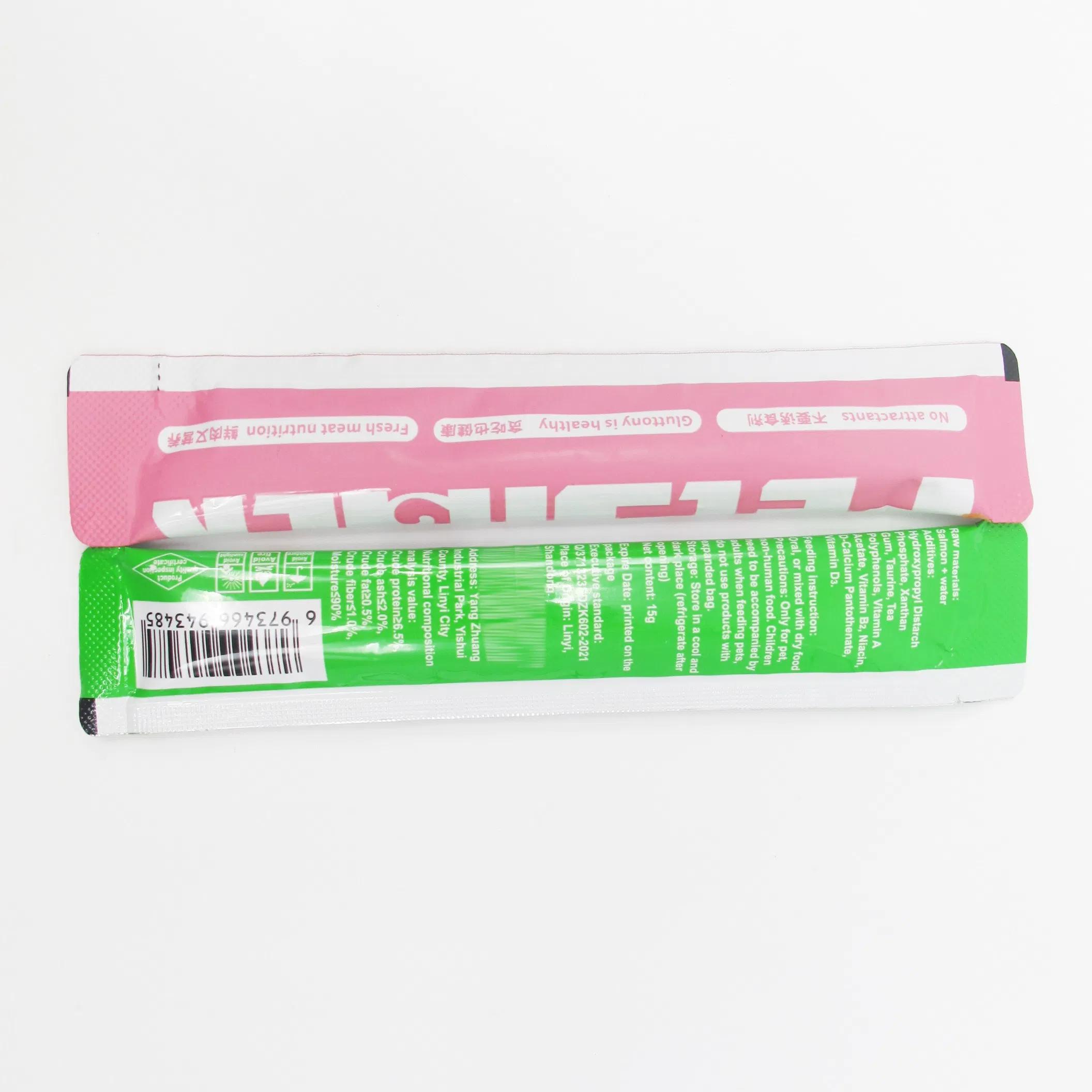 100% Sabor Natural Puro de Salmão Suave em Bastão Fluido Cat Produtos Úmidos Purê Snack Alimento Pet Guloseima Lickable para Gatos, Guloseimas Cremosas para Gatos, Guloseimas para Lamber Gatos