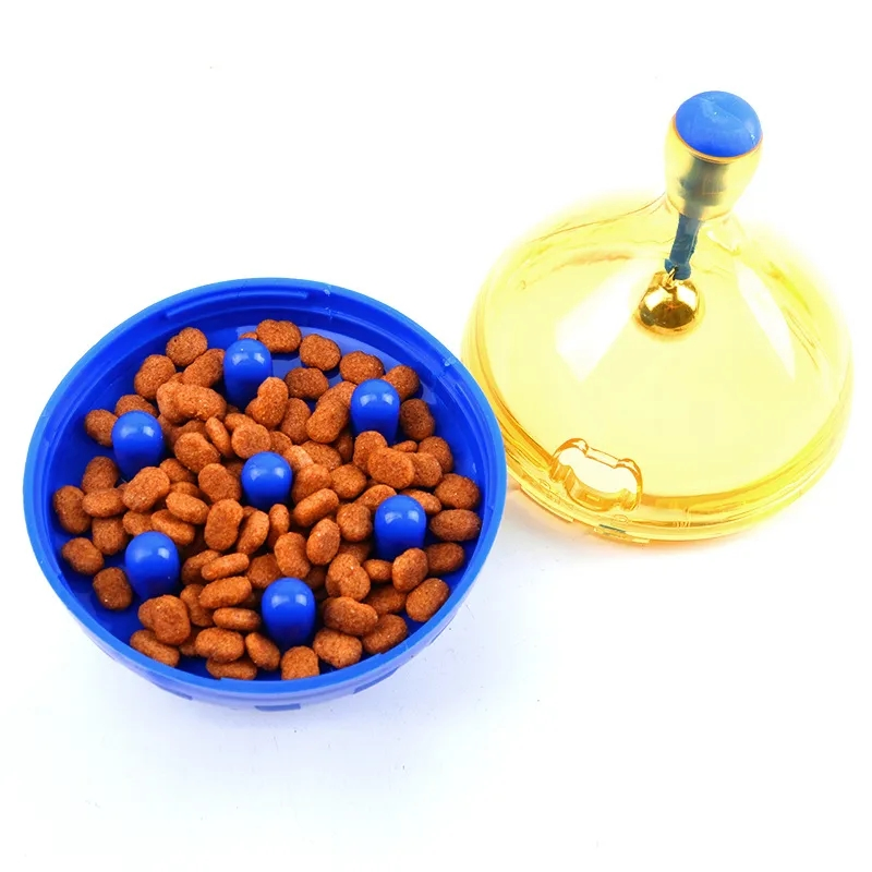 Comedouros para gatos Bola Interativa Divertida Tigela Brinquedos para Animais de Estimação Tumbler Gato Chacoalhando Bola Acessórios para Gatos para Casa Produtos para Cães