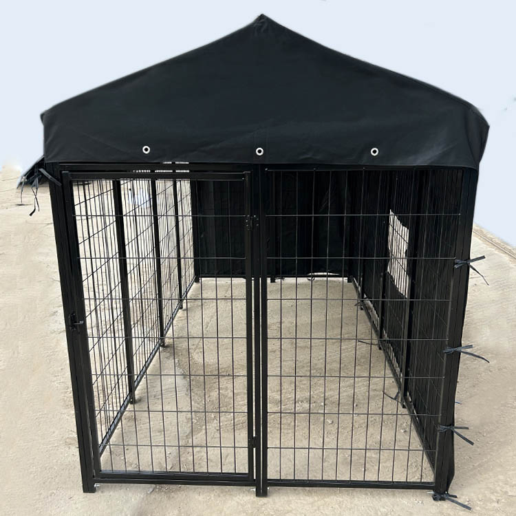 12panel Canil Grande para Cães ao Ar Livre com Cobertura Impermeável, Enclosures para Animais de Estimação, Gaiola, Casa para Cães, Corrida para Cães, Playpen para Grande Cão, Painel de Cerca