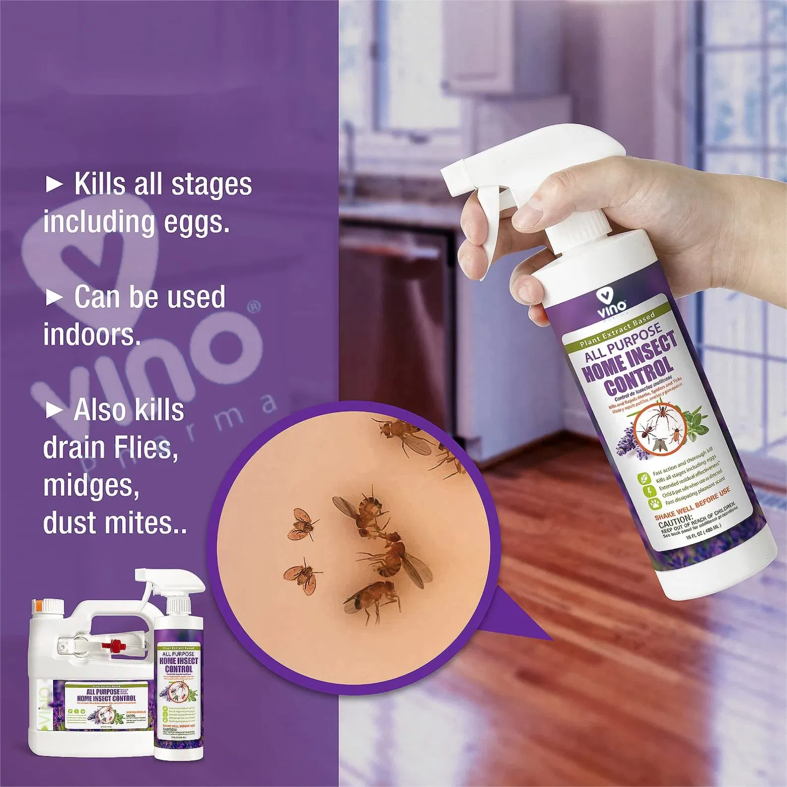 Repelente de Insetos Externo para Animais de Estimação, Portátil, Carregamento USB, Repelente Inteligente de Insetos, Repelente de Mosquitos, 2 Preto e 2 Branco Spray