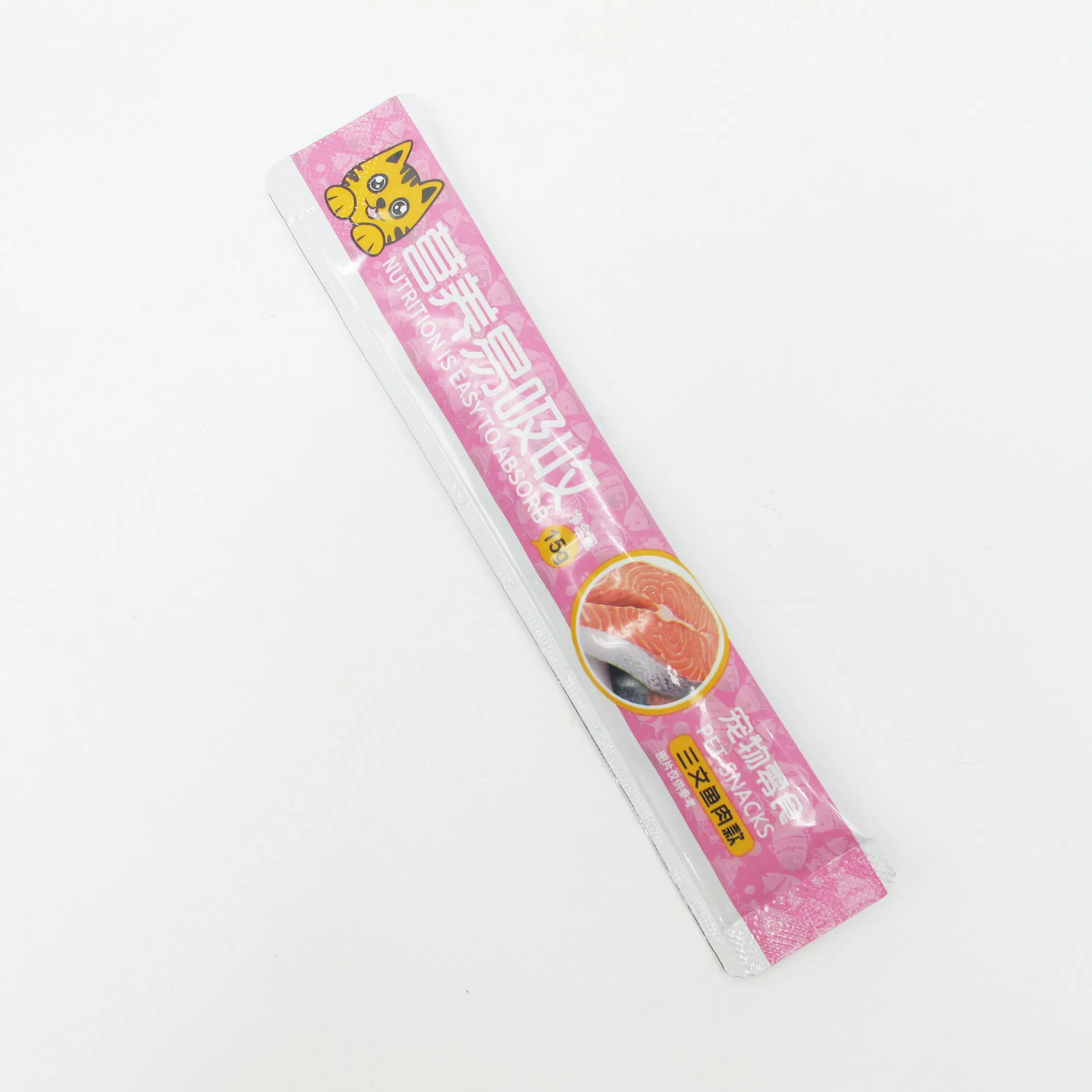 Fábrica de Fornecimento de Preço OEM Sabores Atum/ Atum Carne/ Atum Frango/ Atum Camarão Carne Cat Fluido Palito Lanche Úmido Pet Produtos