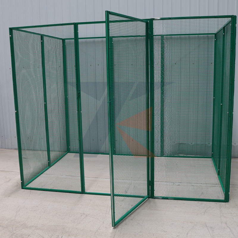 Grande Gaiola para Pássaros com Acesso Lateral, Gaiola de Ferro para Papagaio, Gaiola de Voo, Casa para Finches, Telhado Plano