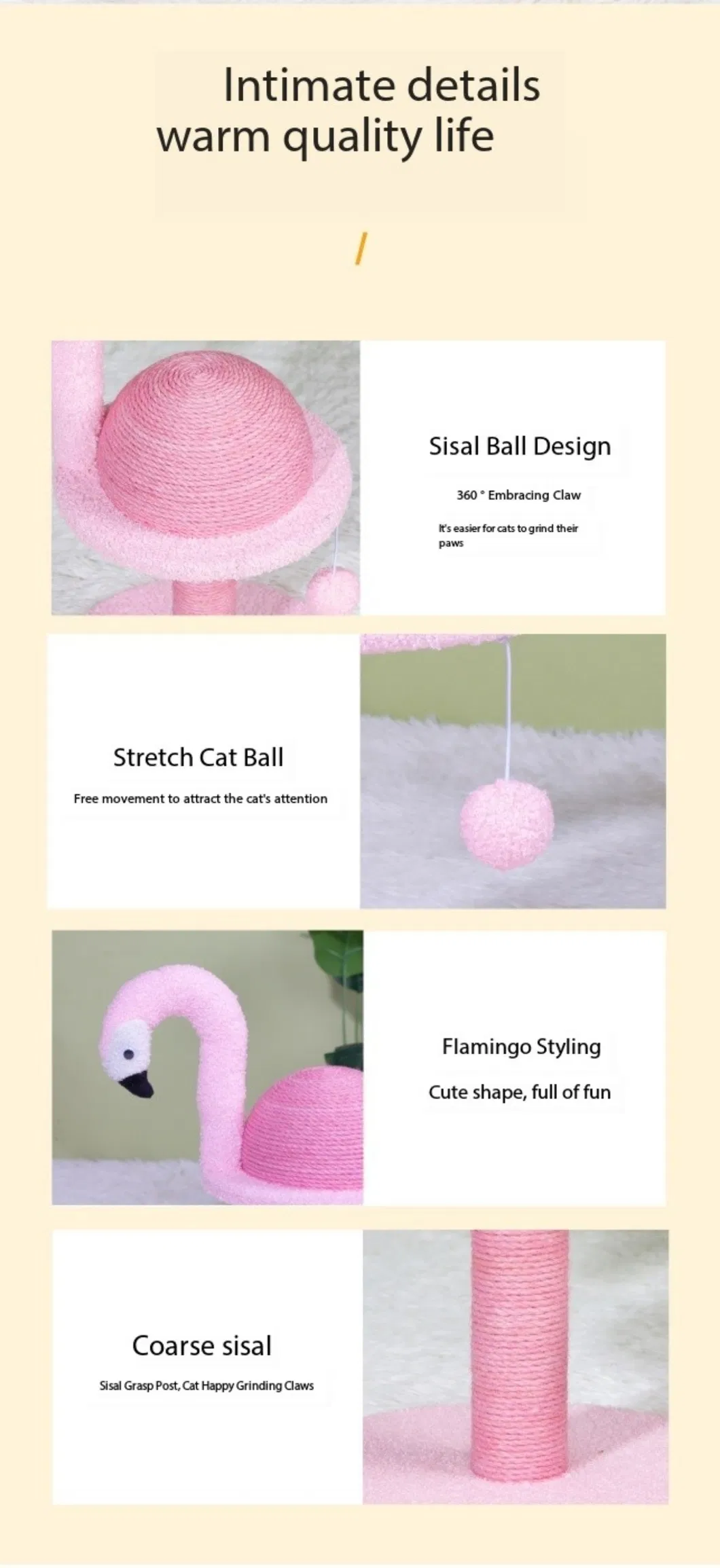 Poste Flamingo para Brincar