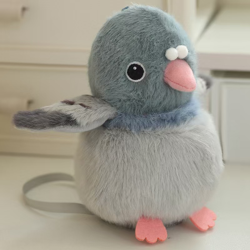 Brinquedo de Pássaro de Pelúcia Macia para Brincadeira Imaginativa e Diversão de Aprendizado
