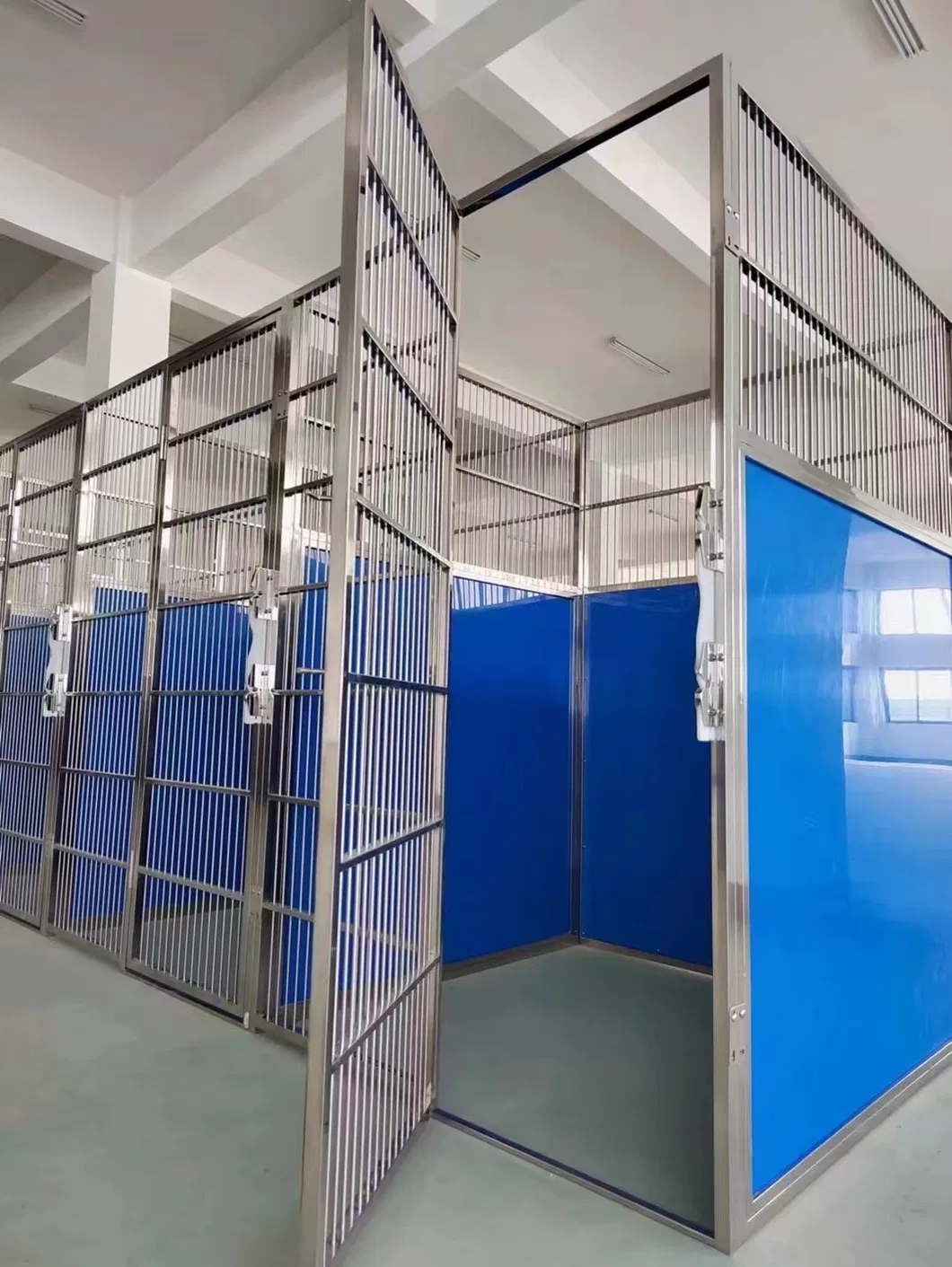 Porta de Canil Veterinário com Painel de Chuva, Gaiola para Animais, Crates para Fazenda, Corredor para Cães