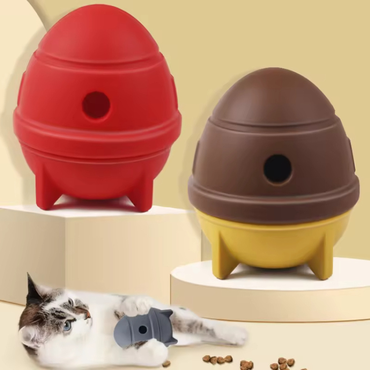 Acessórios para Animais de Estimação em Silicone de Grau Alimentício: Brinquedos Dispensadores de Comida, Seguros e Resistentes a Mordidas, Brinquedos Interativos de Alimentação Lenta Adequados para Gatos e Cães