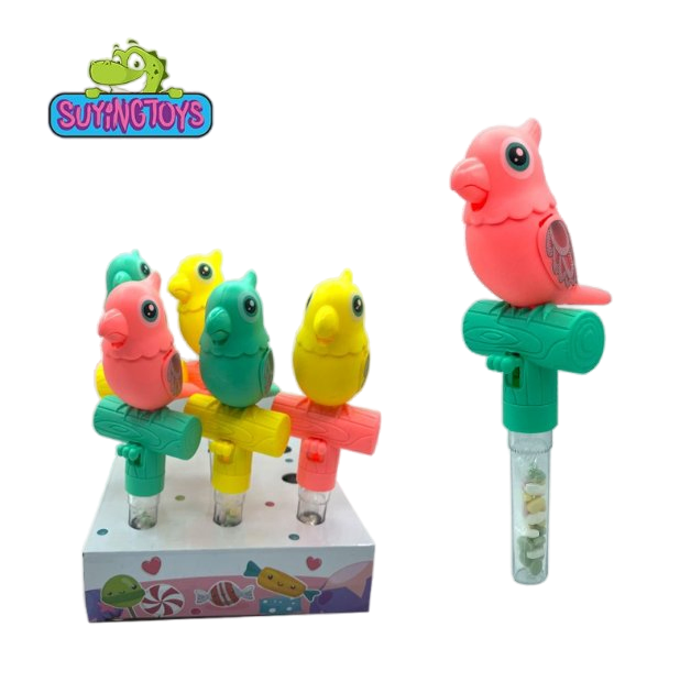 Brinquedo de Apito de Pássaro Colorido com Doces para Risadas e Hora de Brincar