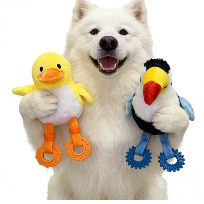 Brinquedo de Pelúcia em Forma de Pássaro TPR Ideal para Brincadeiras e Entretenimento Solo