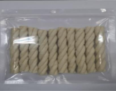 Produtos para Animais de Estimação 100% Alimento Natural Seguro para Animais de Estimação, Guloseimas de Pele de Corda Branca para Gatos e Cães