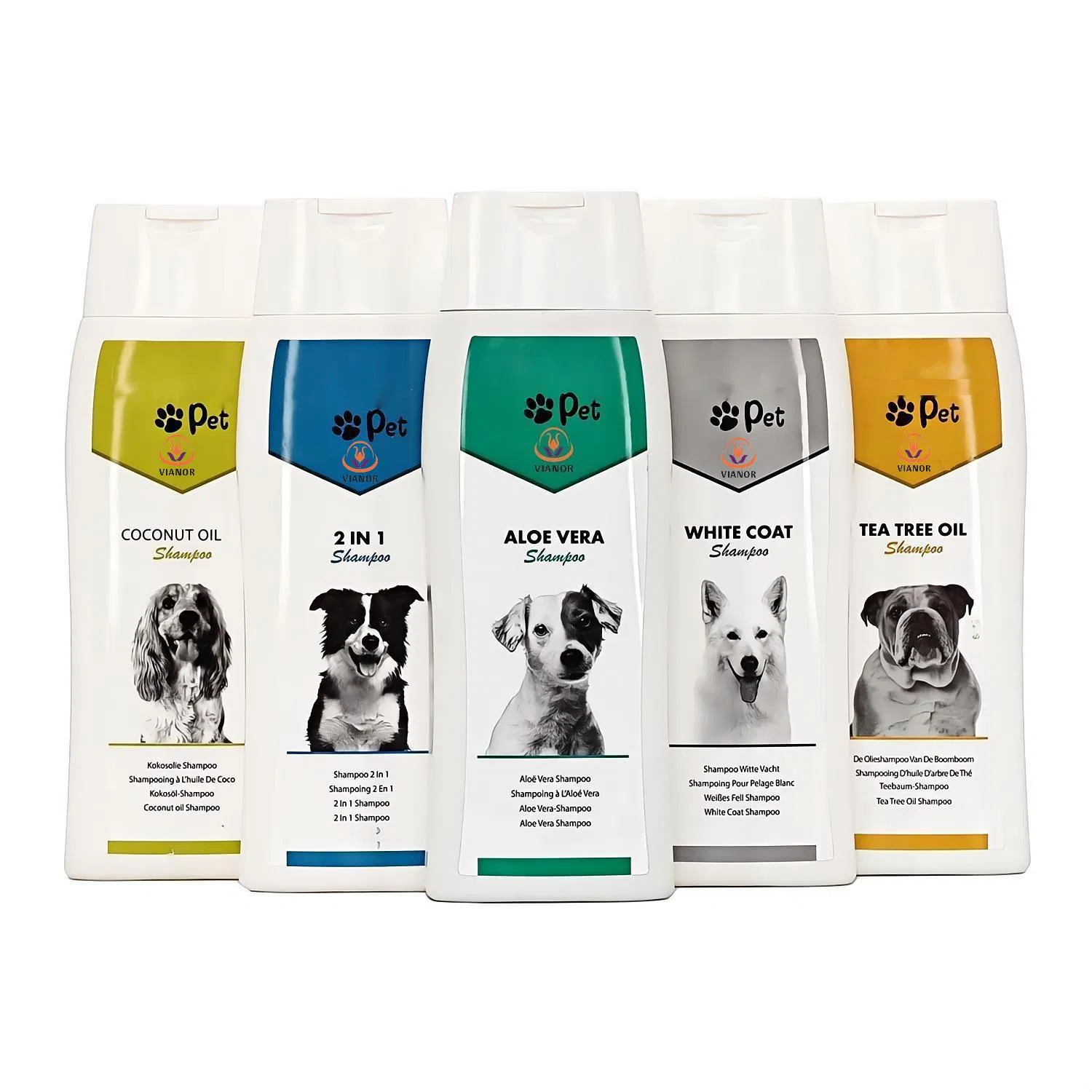 Shampoo para limpeza de pelos de animais com ingredientes naturais, fabricante ISO, exportação para EUA, Reino Unido e UE