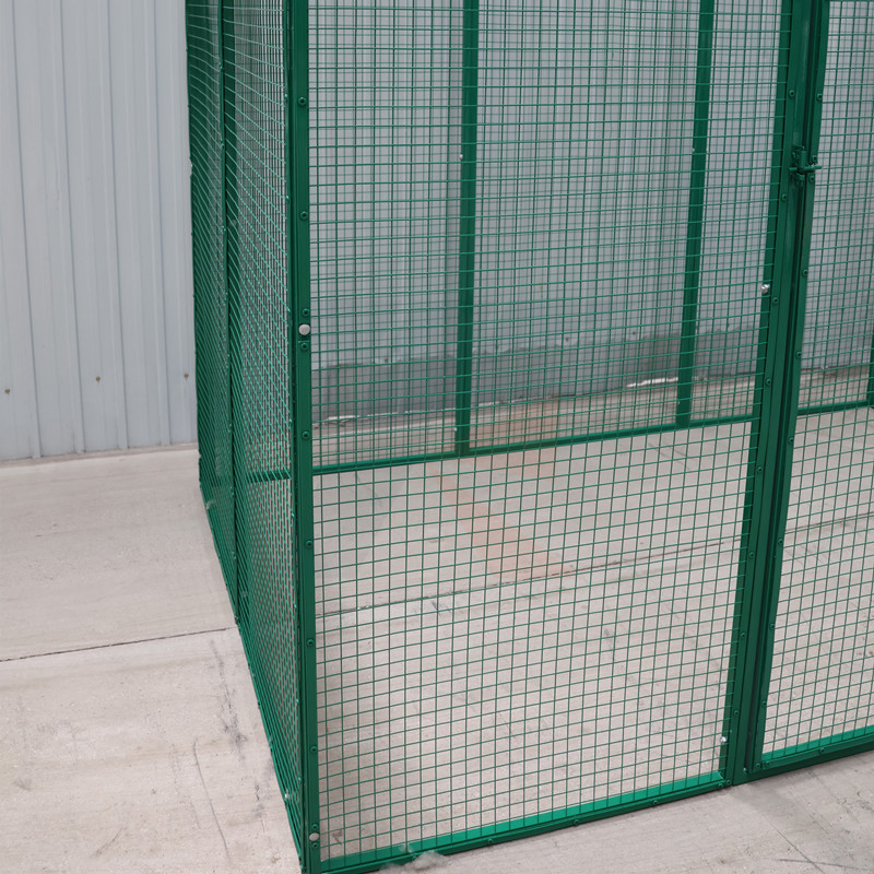 Grande Gaiola para Pássaros com Acesso Lateral, Gaiola de Ferro para Papagaio, Gaiola de Voo, Casa para Finches, Telhado Plano