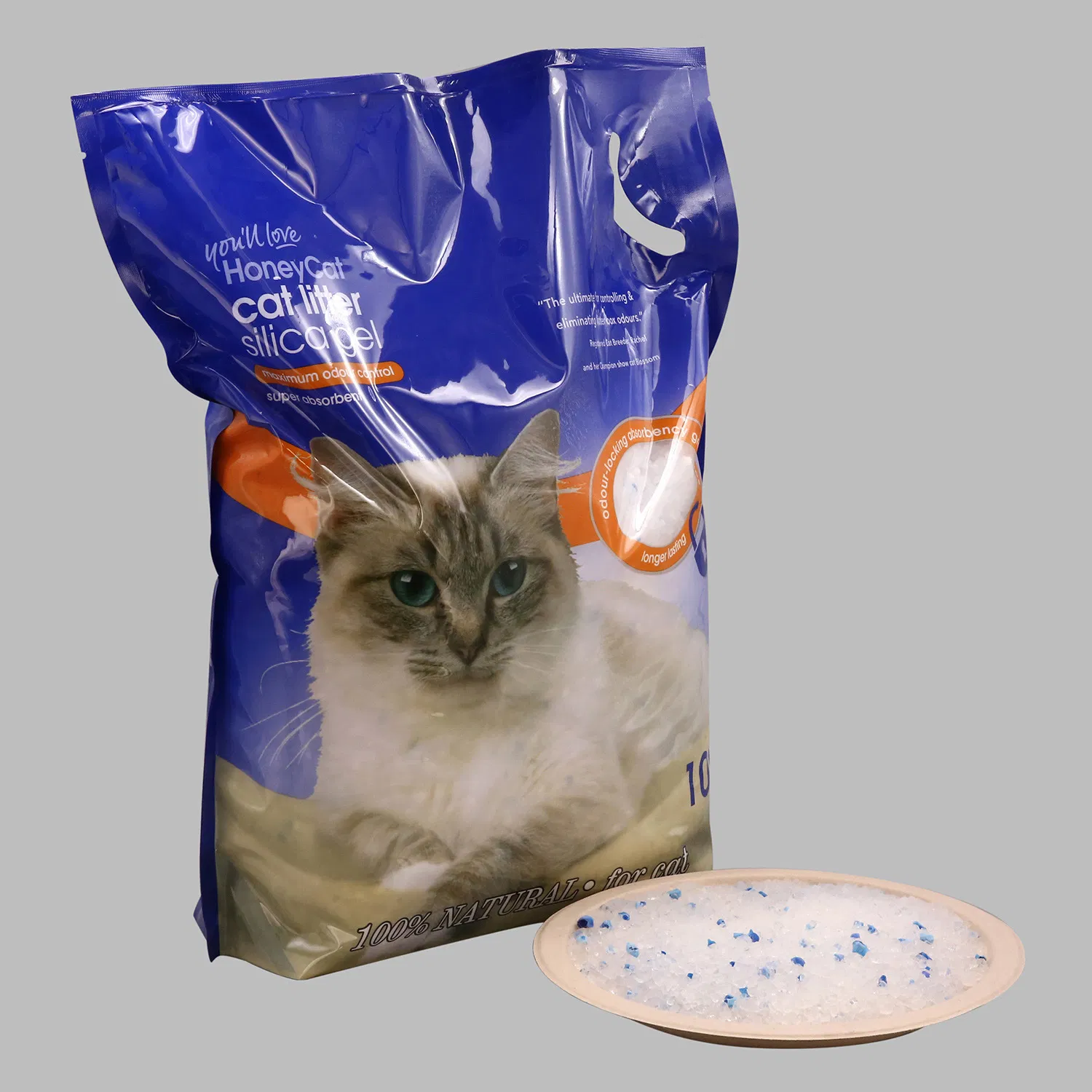 Caixa de Areia para Gato Sem Agregação Controle de Odor Acessórios para Animais de Estimação de Areia de Silica para Gato