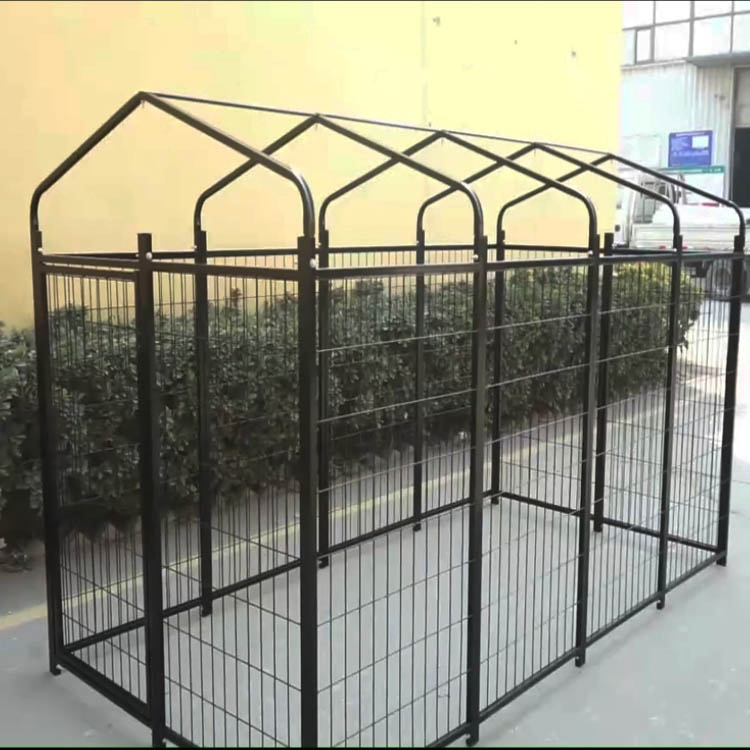 12panel Canil Grande para Cães ao Ar Livre com Cobertura Impermeável, Enclosures para Animais de Estimação, Gaiola, Casa para Cães, Corrida para Cães, Playpen para Grande Cão, Painel de Cerca
