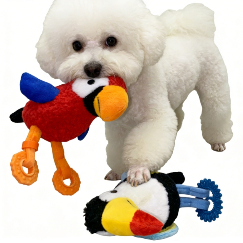 Brinquedo de Pelúcia em Forma de Pássaro TPR Ideal para Brincadeiras e Entretenimento Solo