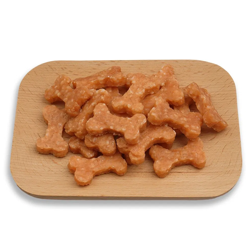 Petiscos de Frango Mini com Arroz e Osso Snacks para Cães Comida para Cães Guloseimas para Cães