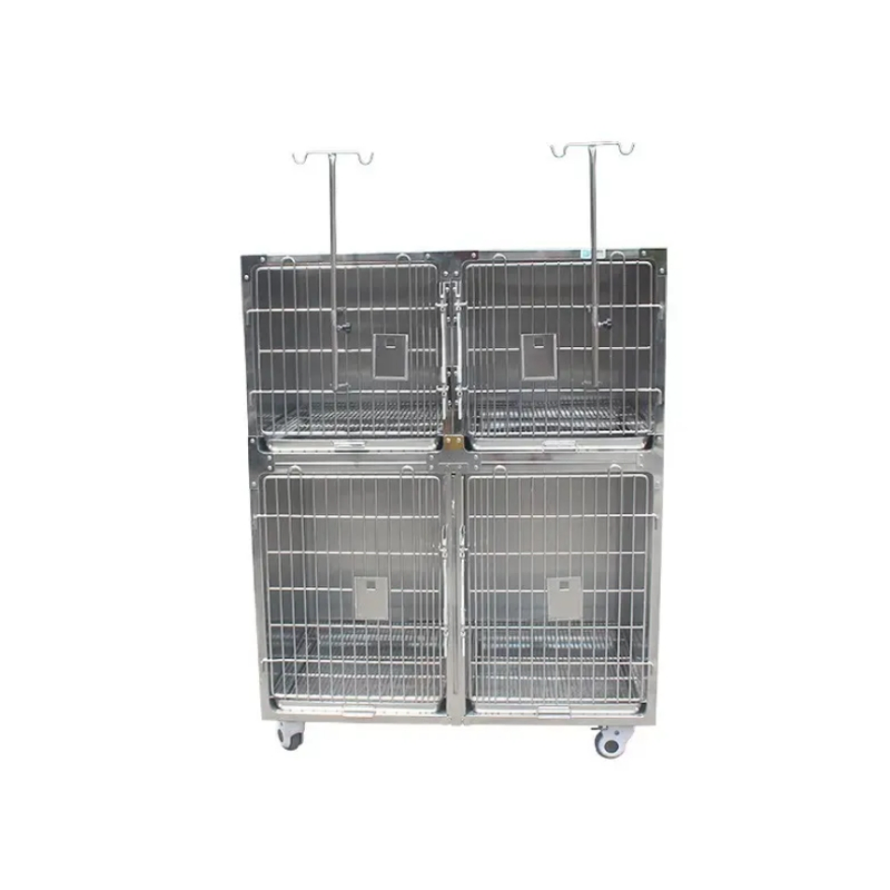 Gaiolas Veterinárias de Aço Inoxidável Combinadas para Gatos e Cães Animais de Estimação Cages304 Canil Veterinário