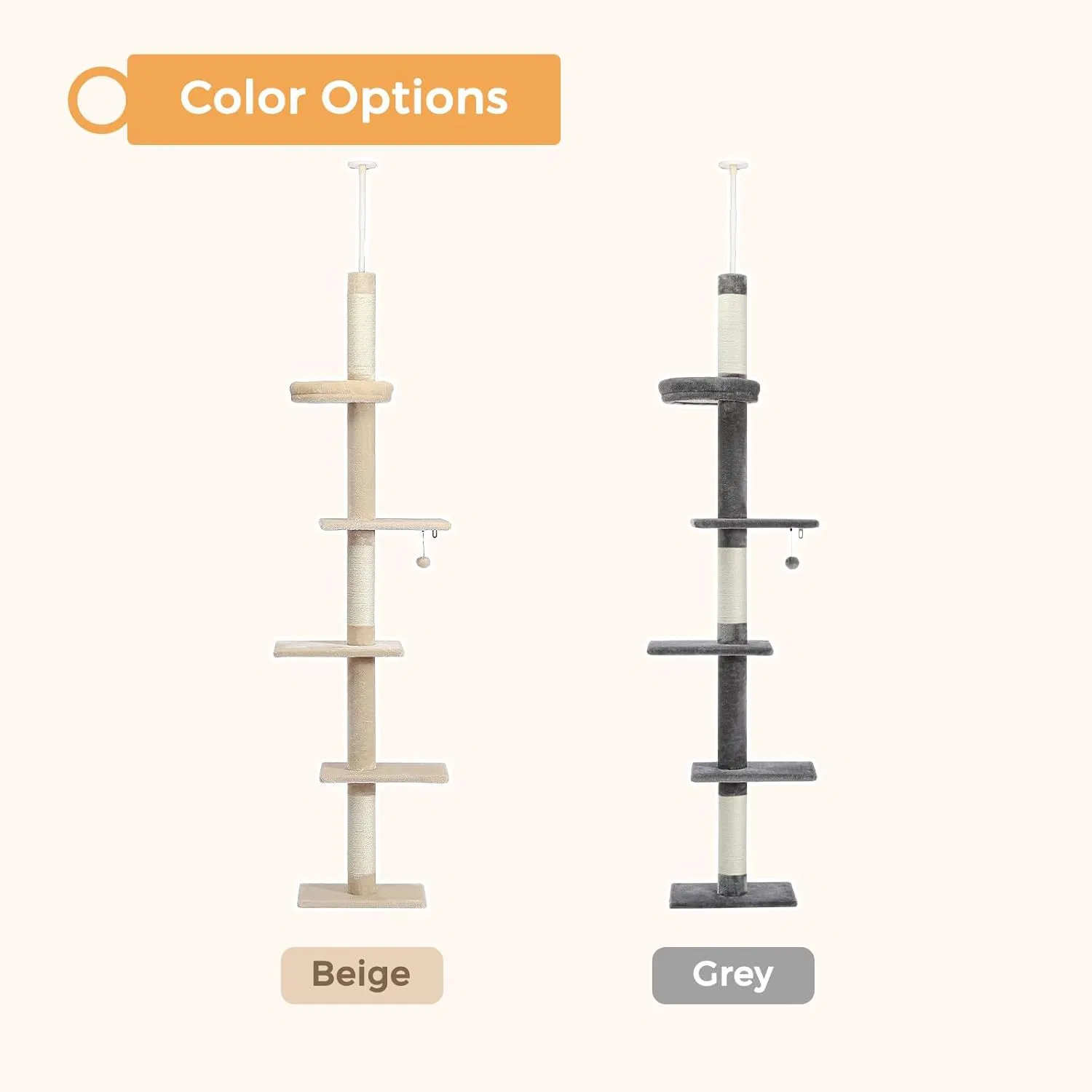 Poste de Arranhar para Gatos Ajustável de Alta Qualidade Árvore de Escalada para Gatos