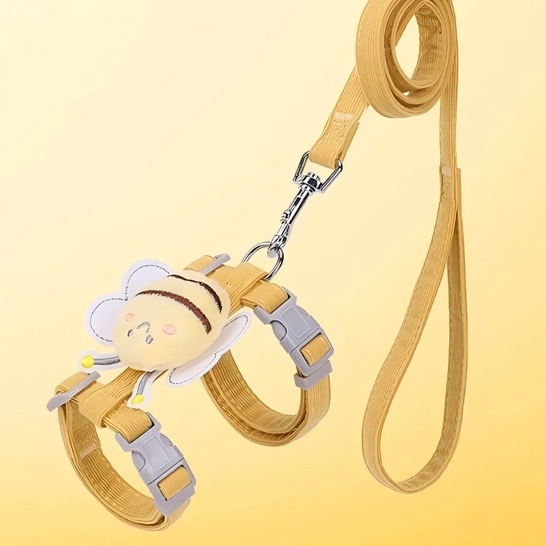 Colar de Gato Cartoon Bee da China Acessórios para Gato Corda Guia Produto para Animais de Estimação Produtos para Animais Artigos para Animais Colar e Guia para Gato
