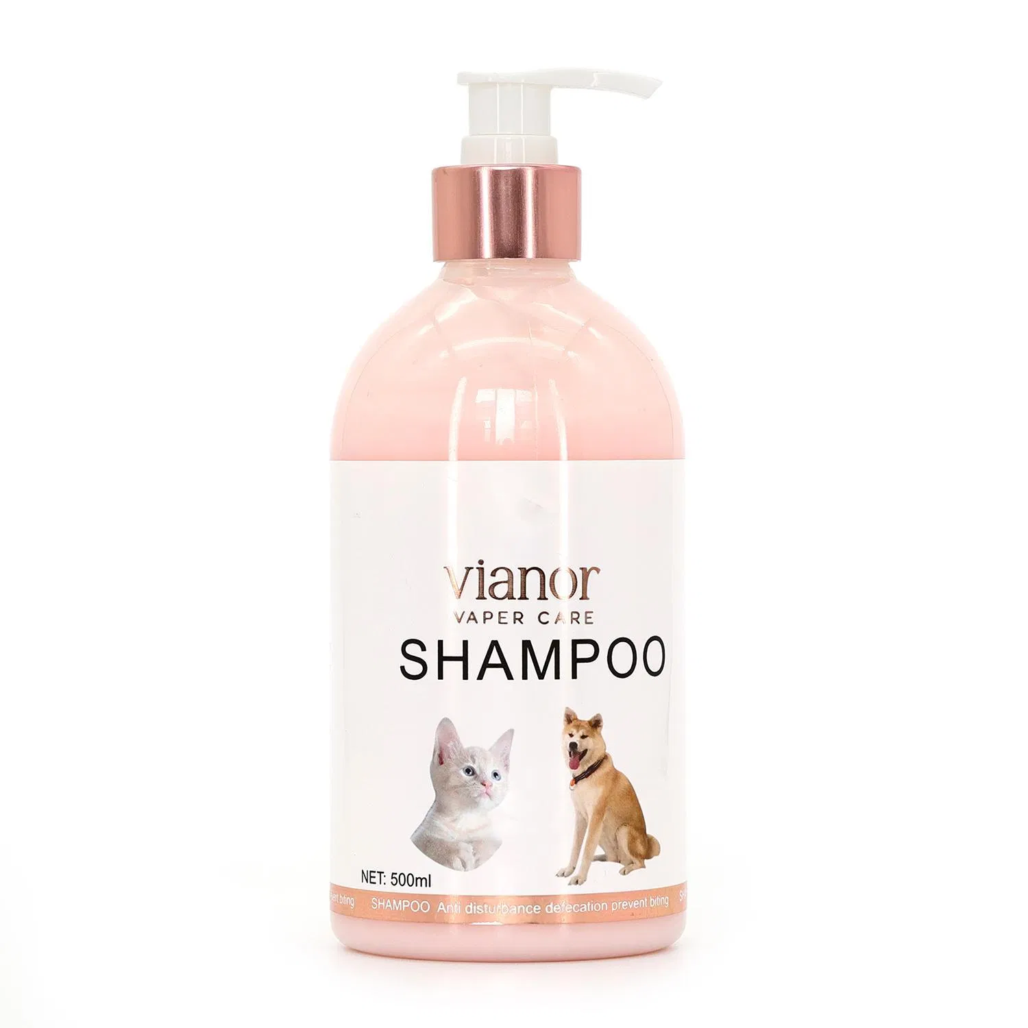 Shampoo personalizado para banho de gatos e cães com logo privado, fórmula natural sem ardor para pele sensível