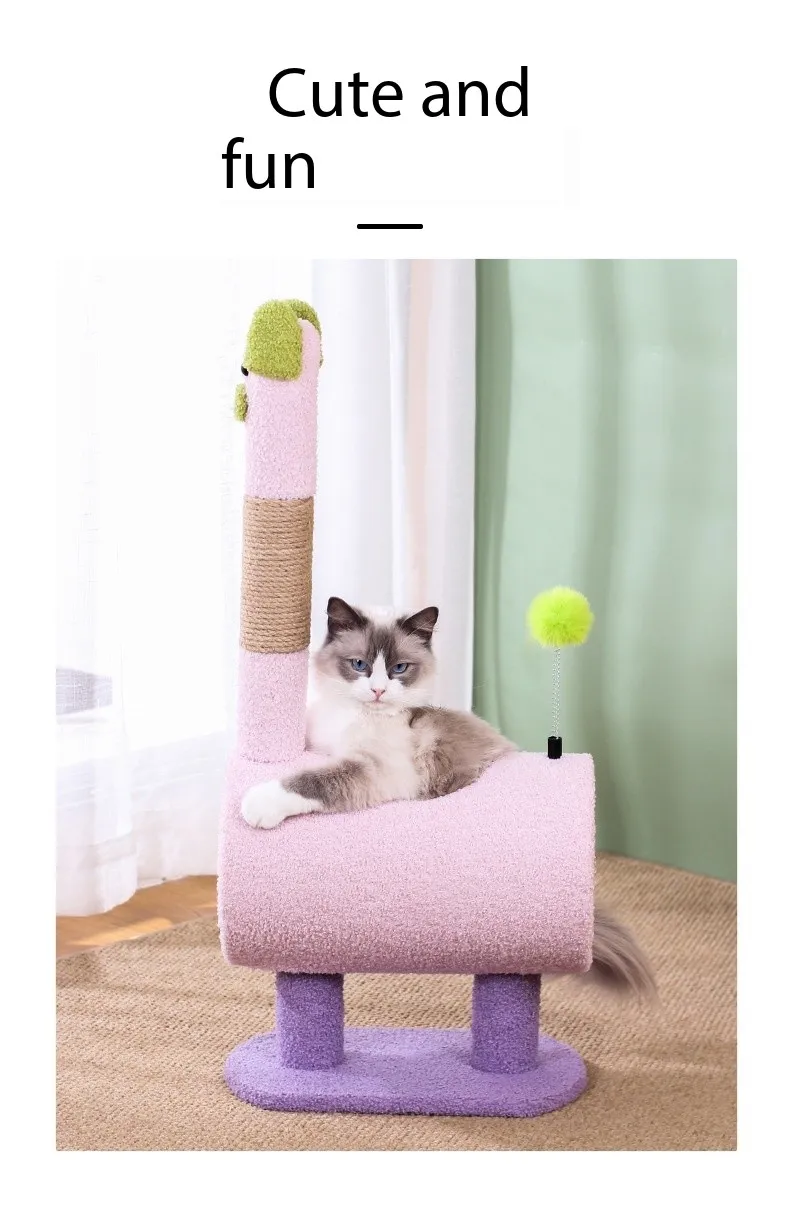 Design moderno de árvore para gatos