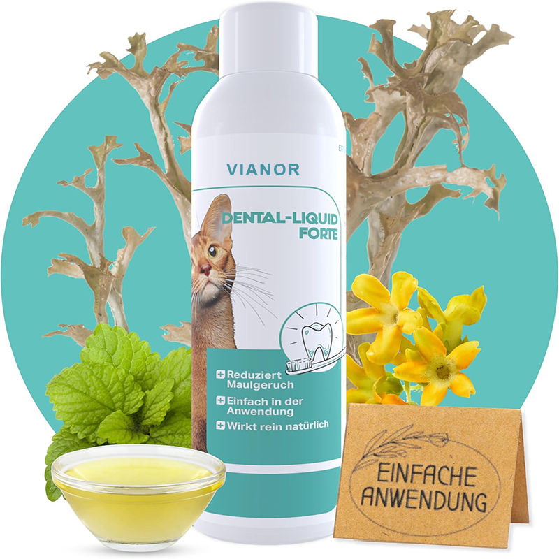 Spray Dental para Gatos e Cães com Menta Natural para Mau Hálito
