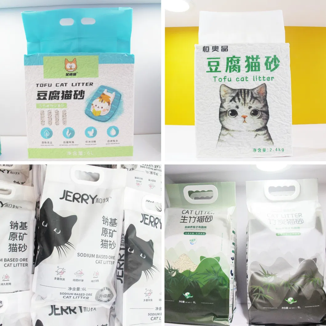 Embalagem de areia para gatos