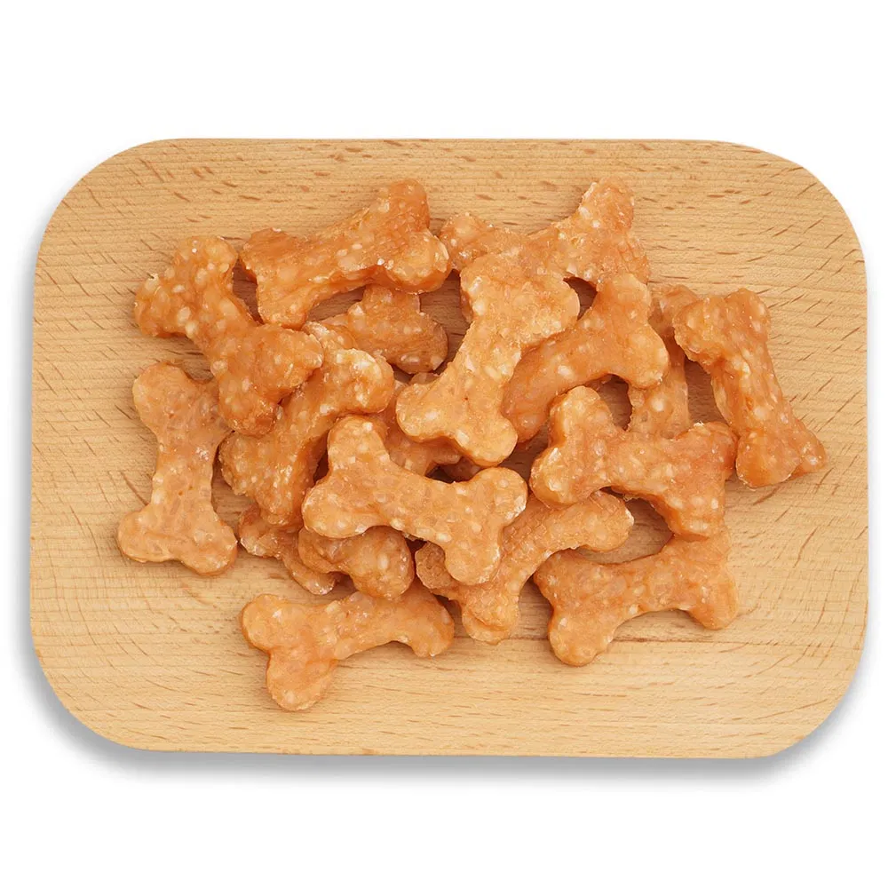 Petiscos de Frango Mini com Arroz e Osso Snacks para Cães Comida para Cães Guloseimas para Cães