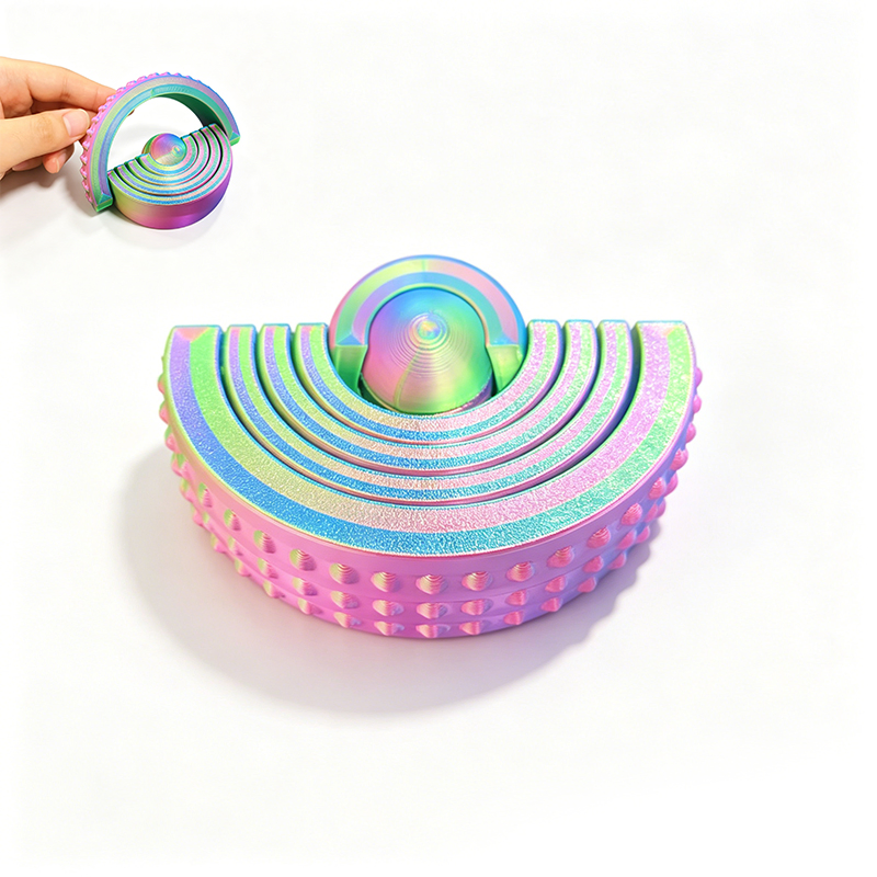 Brinquedos Novidade Multicoloridos em Forma de Arco-Íris para Proteção Ambiental e Segurança