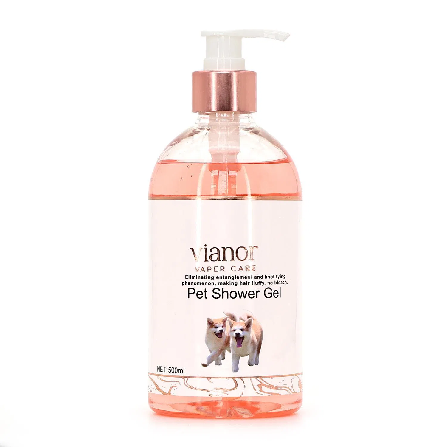 Shampoo personalizado para banho de gatos e cães com logo privado, fórmula natural sem ardor para pele sensível