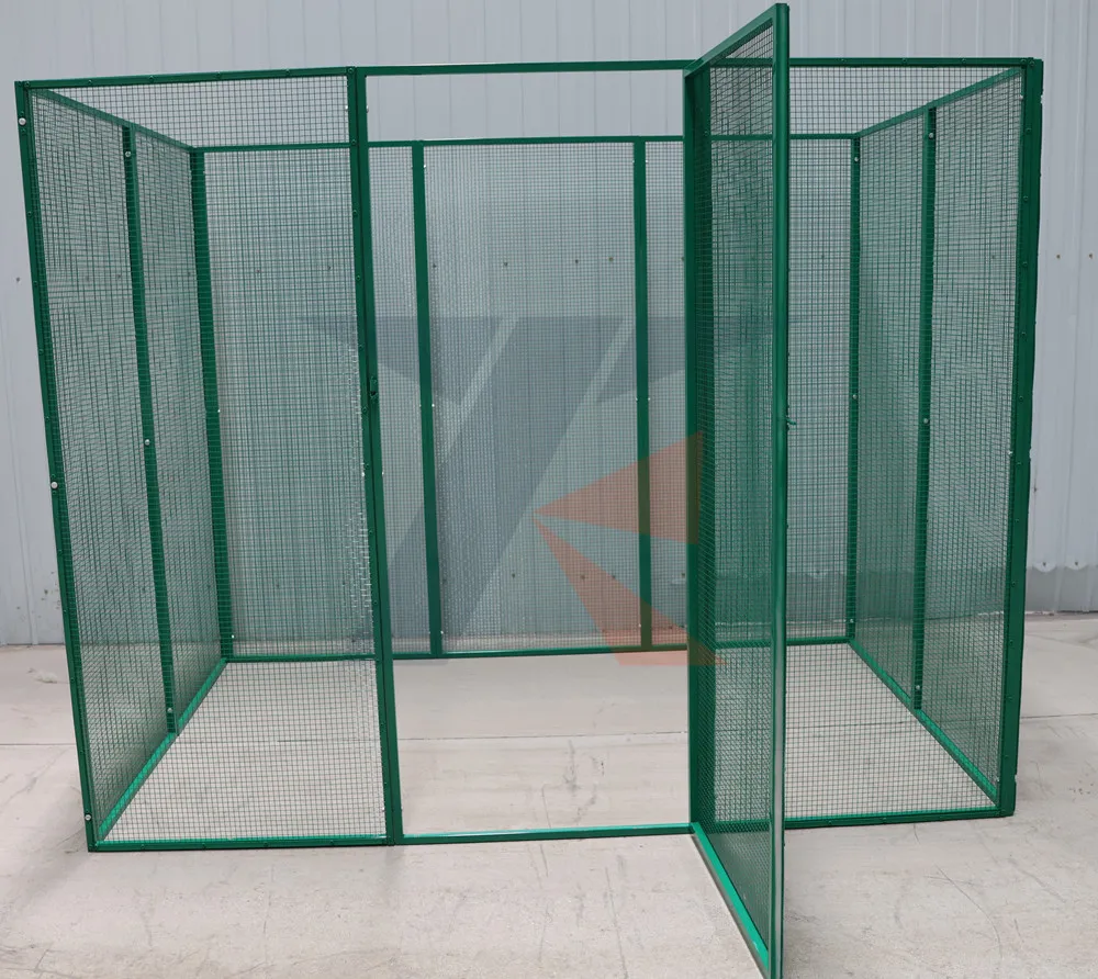 Grande Gaiola para Pássaros com Acesso Lateral, Gaiola de Ferro para Papagaio, Gaiola de Voo, Casa para Finches, Telhado Plano