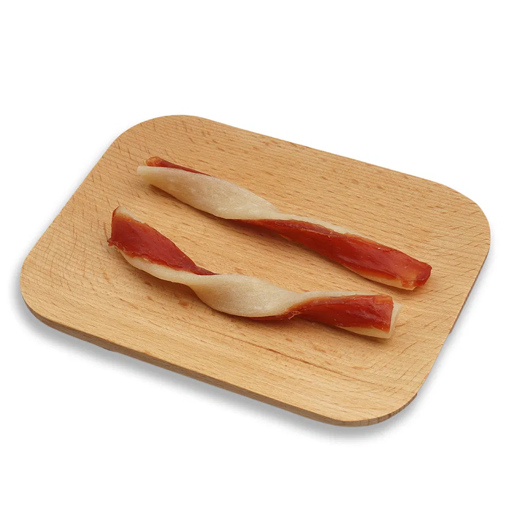 Sanduíche de Carne de Frango e Pato em Tiras, Alimento Saudável, Ingredientes Naturais, Petiscos Saborosos para Cães